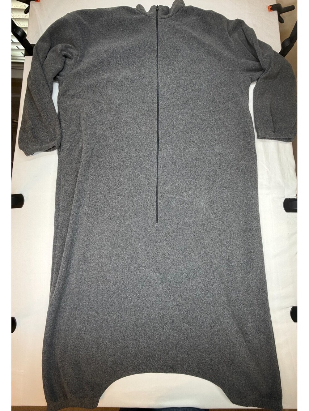 Galyan's Outdoor Women's Pajama Sack Solid Full Zip Polyester Size L/XL Gray